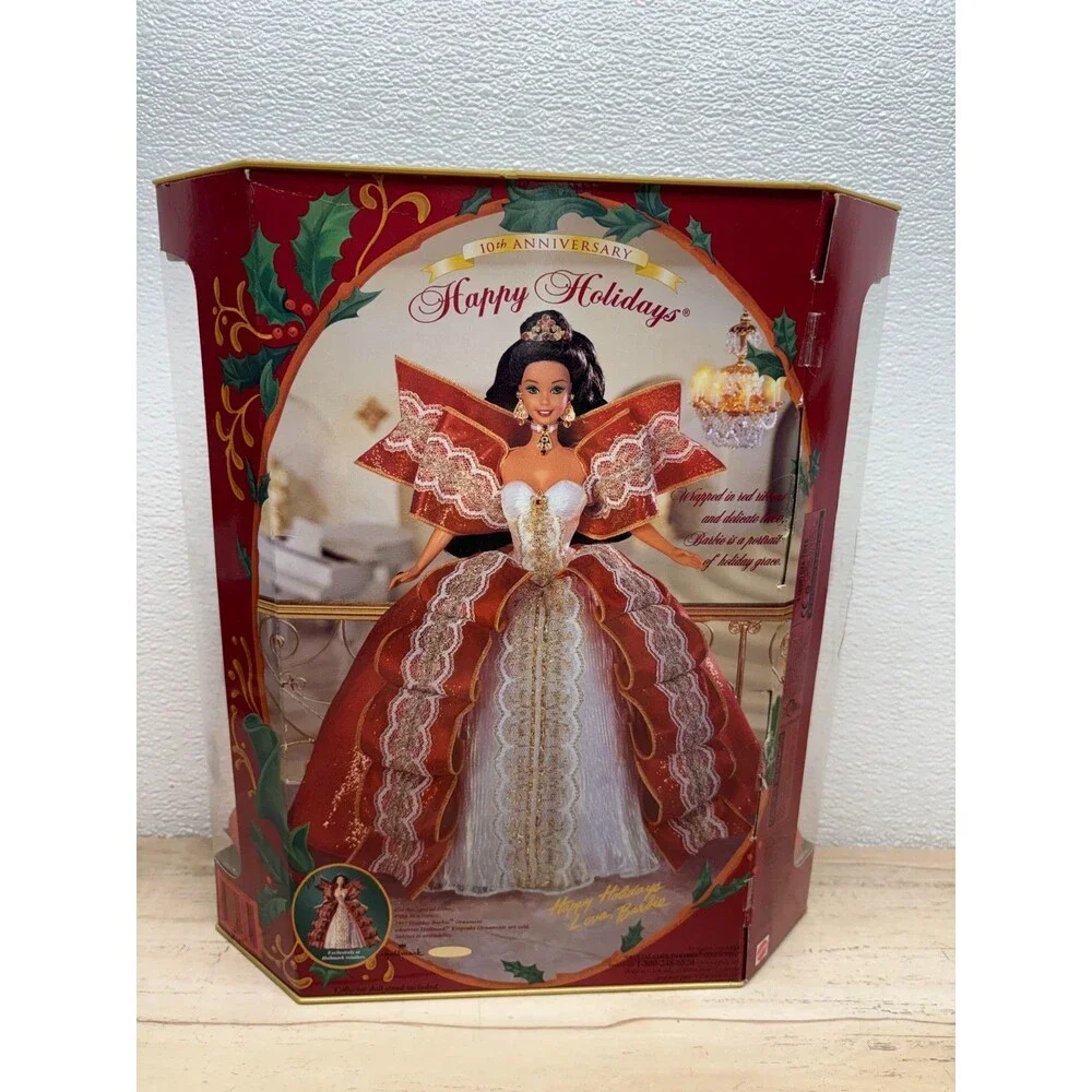 1997 Happy Holidays Barbie Special Edition 10Th Anniversary